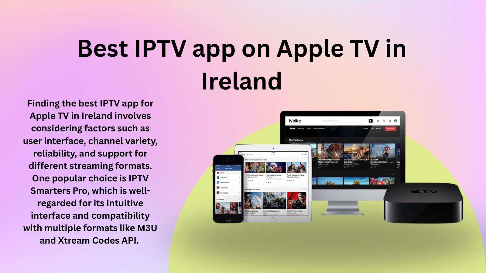 IPTV app on Apple TV in Ireland